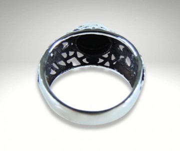 Nieuwe opengewerkte ring onyx pr