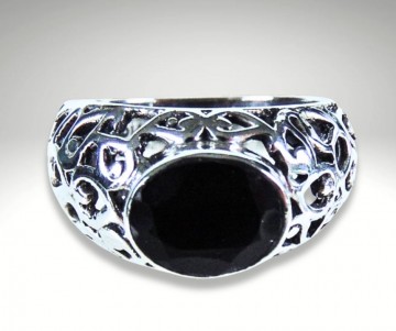 Nieuwe opengewerkte ring onyx pr 3