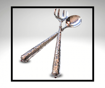 Slacouvert tibet verzilverd grijze overloop lijst 1