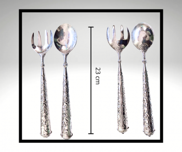 Slacouvert tibet verzilverd grijze overloop lijst 2