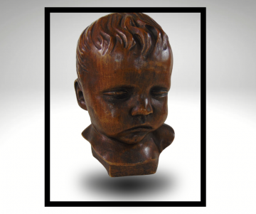 Vintage gebroeders van paridon kinder buste grijze overloop lijst 4