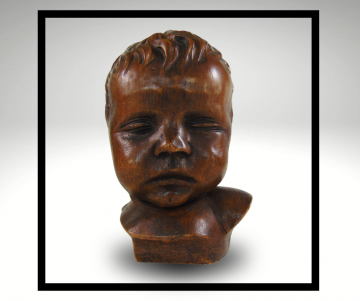 Vintage gebroeders van paridon kinder buste grijze overloop lijst 5