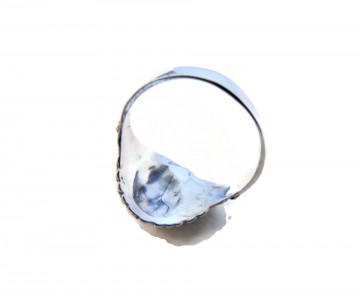 Zilveren indiaan chief ring petit point turquoise 2