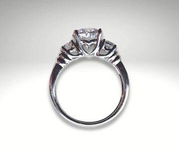 Zilveren zirkonia prinsessen ring pr 2