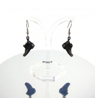 Zwarte schoenen oorbellen 2